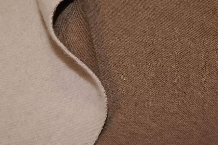 TESSUTO FELPA AUTUNNO/INVERNO MISTO CASHMERE BEIGE