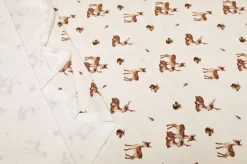 TESSUTO FELPA BIELASTICA IN COTONE FANTASIA BAMBI