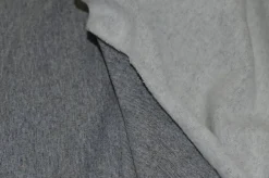 TESSUTO FELPA GARZATA GRIGIO MEDIO