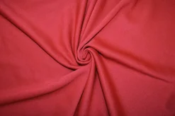 TESSUTO FELPA GARZATA PURO COTONE ROSSO