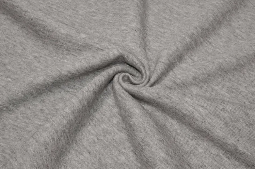 TESSUTO FELPA GRIGIO MEDIO MELANGE