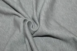 TESSUTO FELPA PURO COTONE GRIGIO CHIARO