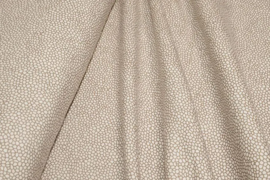 TESSUTO FLANELLA LENZUOLA MICROFANTASIA BEIGE