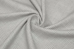 TESSUTO FLANELLA MISTO CASHMERE PRINCIPE DI GALLES GRIGIO CHIARO