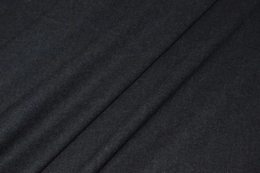 TESSUTO FLANELLA PETTINATA PURA LANA MADE IN ENGLAND SUPER 120'S GRIGIO ANTRACITE
