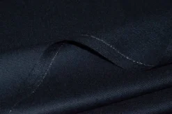 TESSUTO FLANELLA PURA LANA BLU NAVY