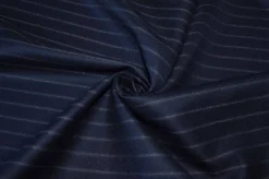 TESSUTO FLANELLA PURA LANA GESSATO BLU ADESIVATO