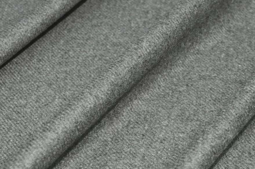 TESSUTO FLANELLA PURO CASHMERE GRIGIO CHIARO