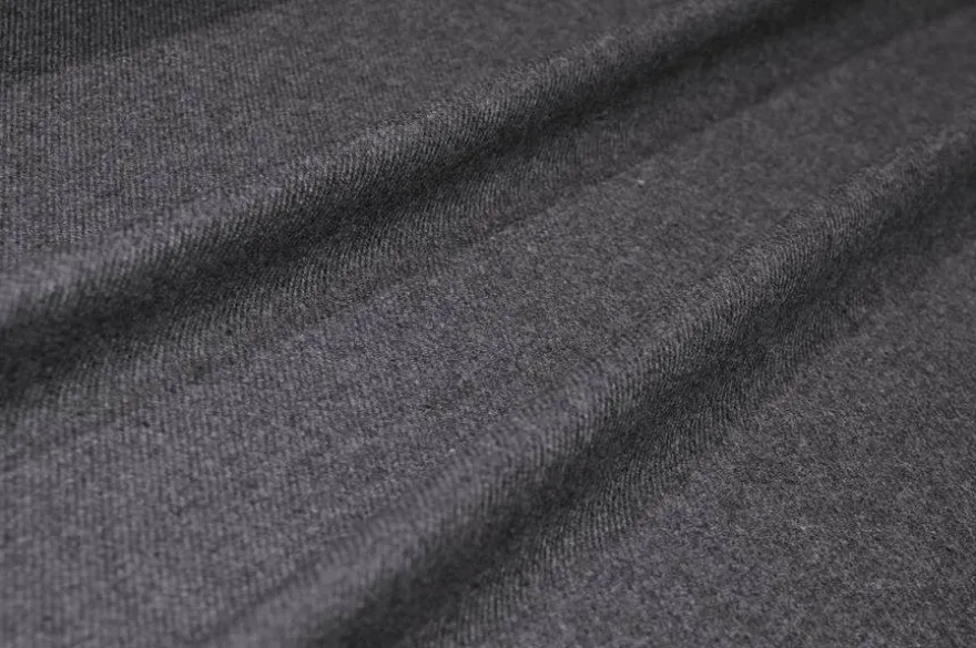TESSUTO FLANELLA PURO CASHMERE GRIGIO MEDIO