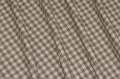 TESSUTO FLANELLA PURO COTONE SCACCO BIANCO BEIGE