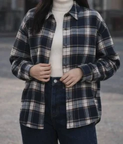 TESSUTO FLANELLA PURO COTONE TARTAN BLU