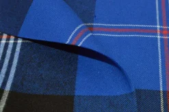 TESSUTO FLANELLA PURO COTONE TARTAN BLU