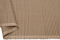 TESSUTO FLANELLINA PURA LANA PRINCIPE DI GALLES BEIGE