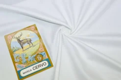 TESSUTO FODERA TASCHE PURO COTONE SPINATINO BIANCO