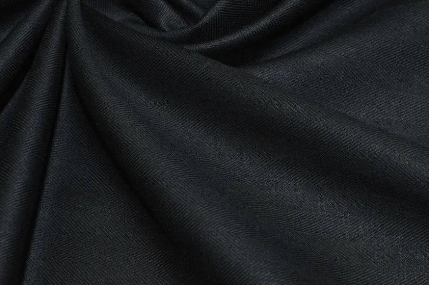 TESSUTO FODERA TASCHE PURO COTONE SPINATINO NERO