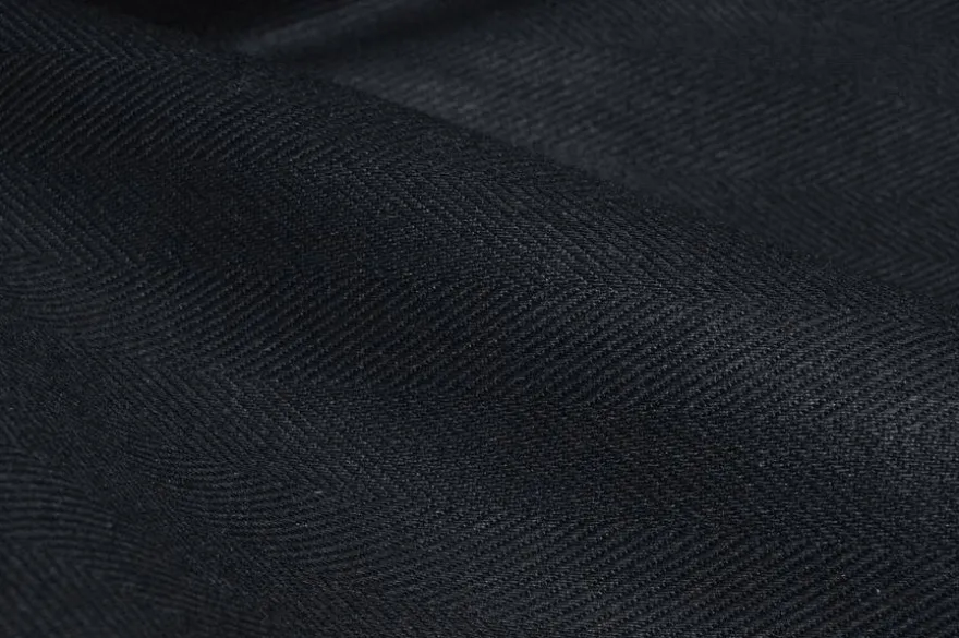 TESSUTO FODERA TASCHE PURO COTONE SPINATINO NERO