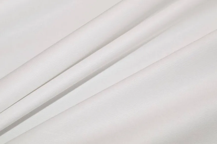 TESSUTO GABARDINE COTONE BIANCO