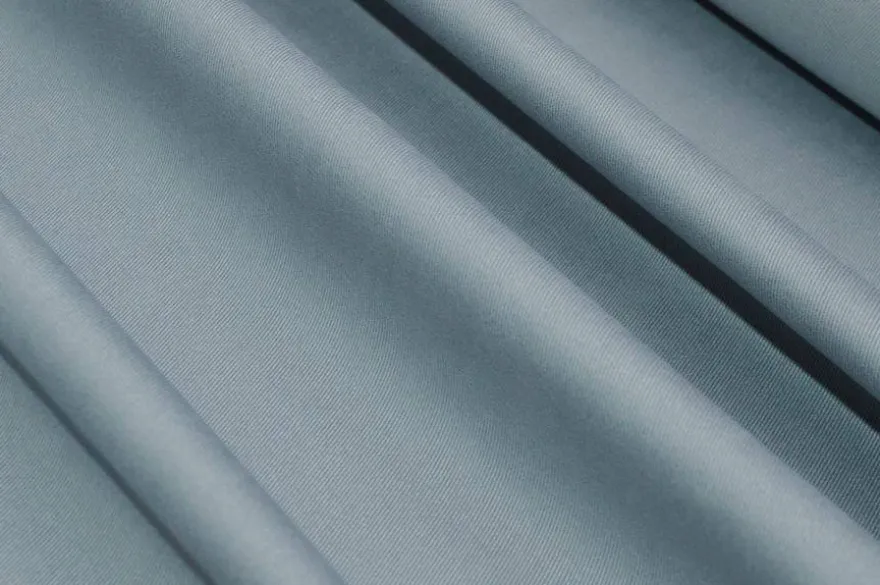 TESSUTO GABARDINE COTONE MISTO CASHMERE MANO PESCA AVIO