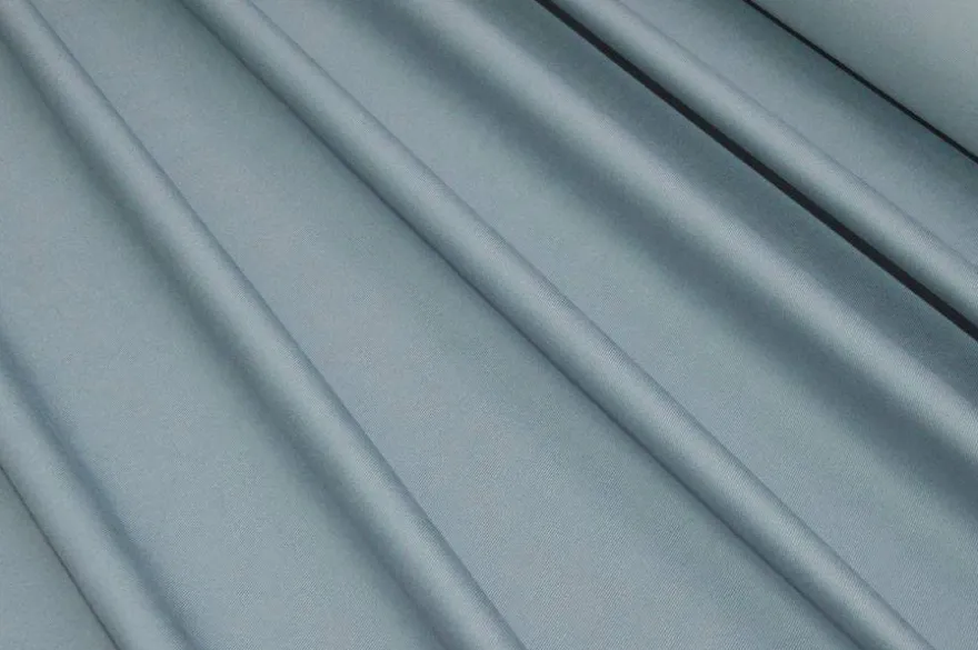 TESSUTO GABARDINE COTONE MISTO CASHMERE MANO PESCA AVIO