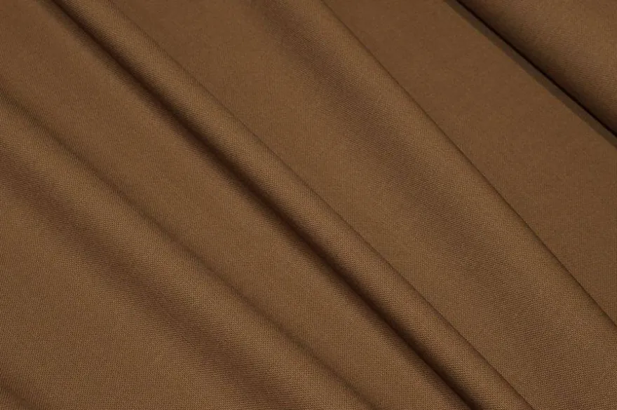 TESSUTO GABARDINE LANA STRETCH COLOR CAMMELLO