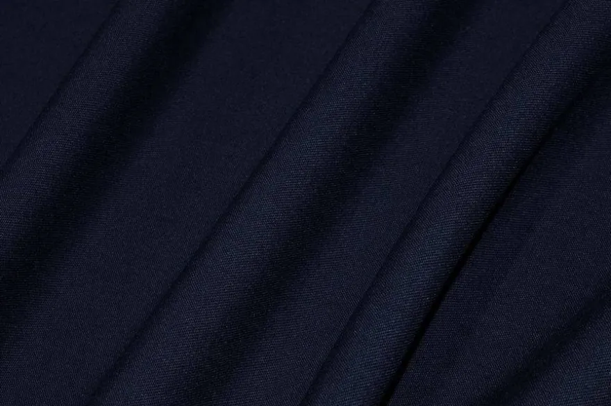 TESSUTO GABARDINE MISTO LANA STRETCH BLU