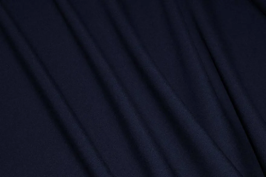 TESSUTO GABARDINE MISTO LANA STRETCH BLU