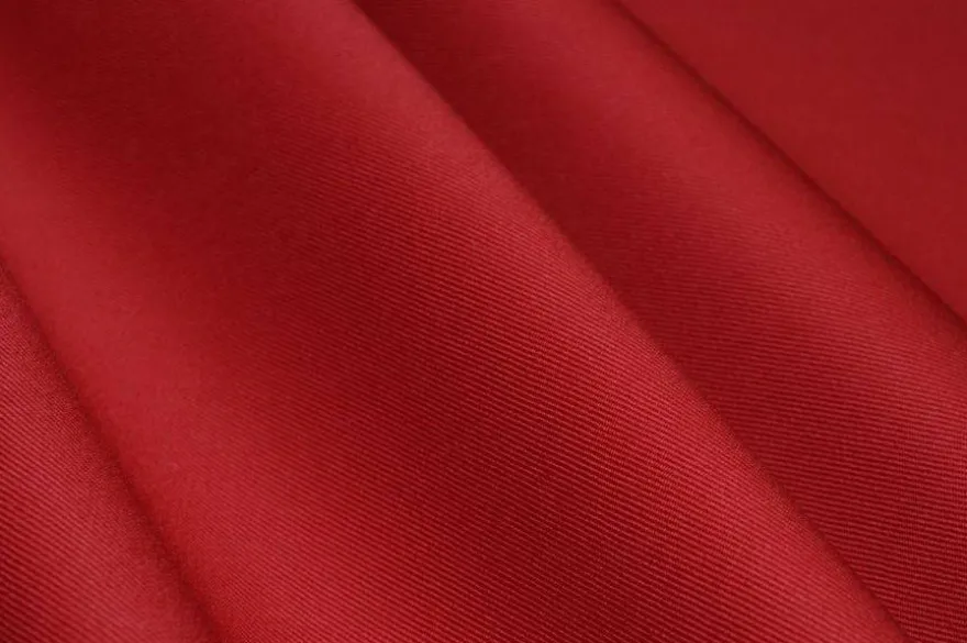 TESSUTO GABARDINE PURA LANA ROSSA