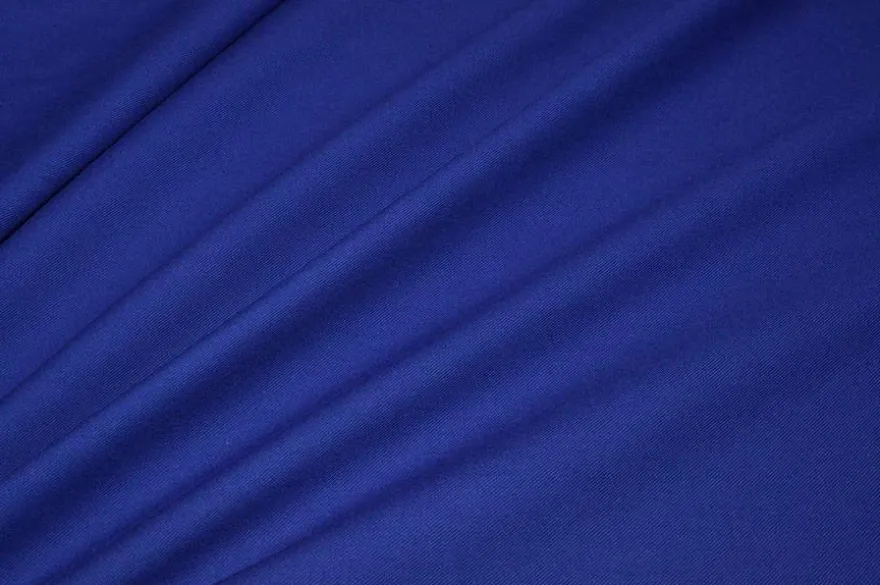 TESSUTO GABARDINE PURO COTONE BLUETTE