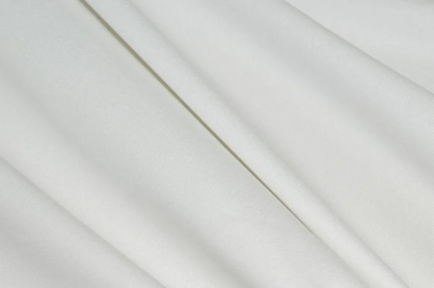 TESSUTO GABARDINE PURO COTONE BIANCO