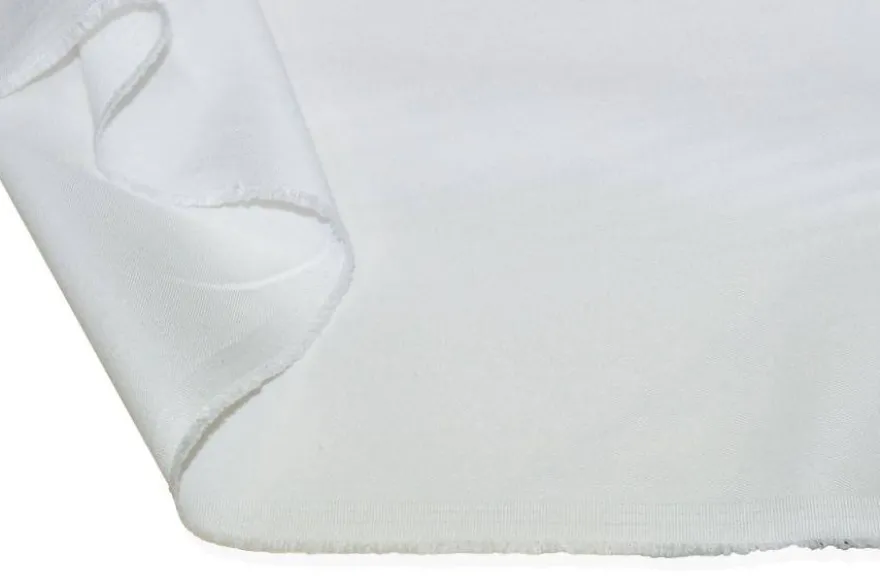 TESSUTO GABARDINE PURO COTONE BIANCO
