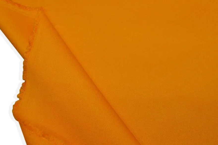 TESSUTO GABARDINE PURO COTONE GIALLO