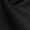 TESSUTO GABARDINE PURO COTONE PESANTE NERO