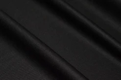 TESSUTO GABARDINE PURO COTONE PESANTE NERO