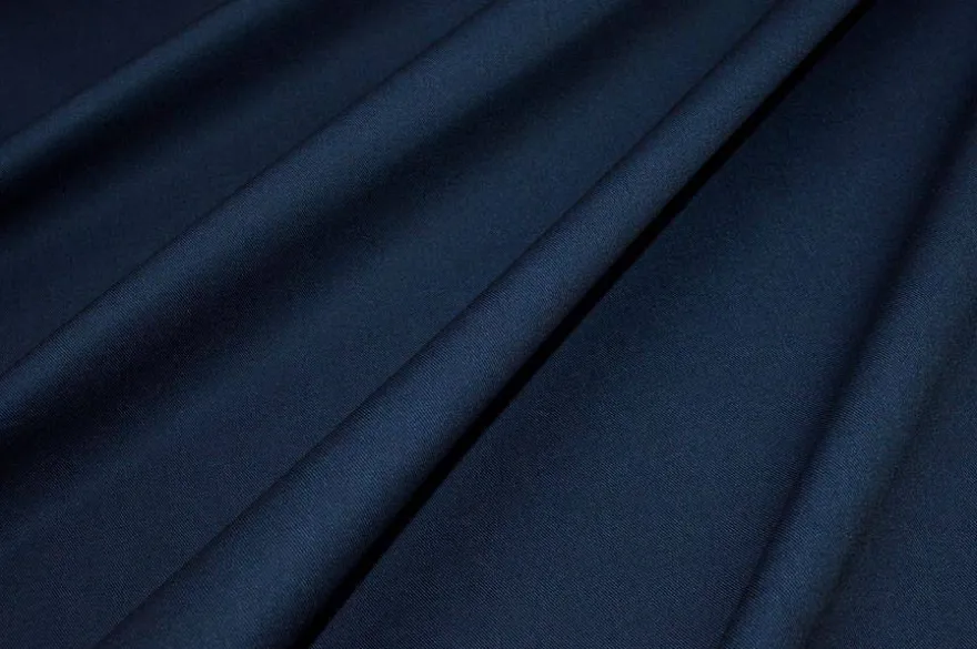 TESSUTO GABARDINE PURO COTONE BLU APERTO