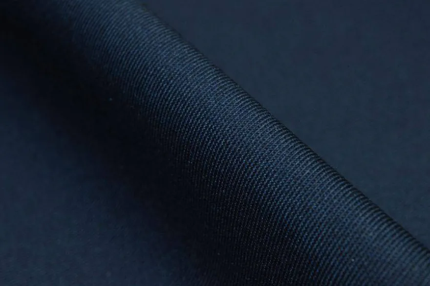 TESSUTO GABARDINE PURO COTONE BLU APERTO