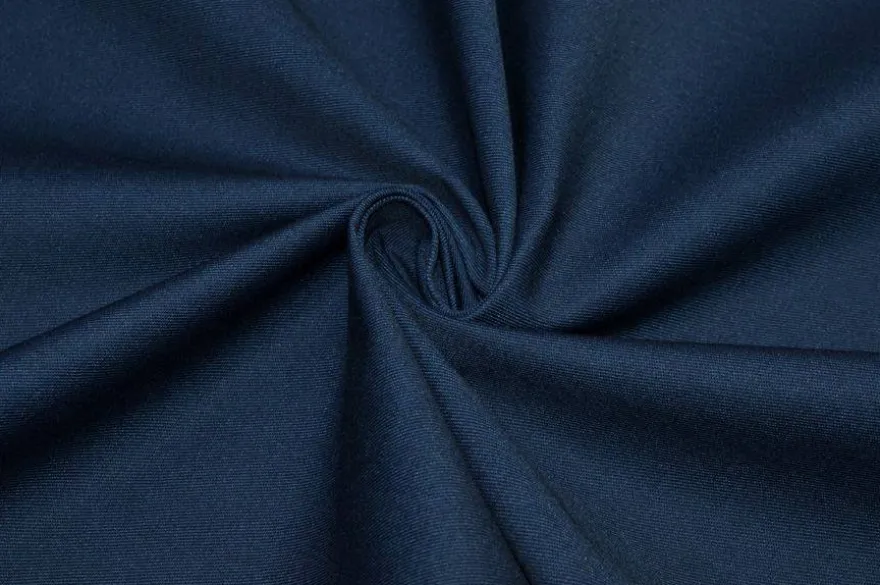 TESSUTO GABARDINE PURO COTONE BLU APERTO