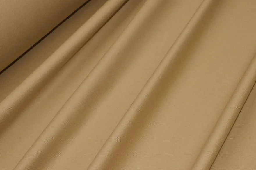 TESSUTO GABARDINE PURO COTONE BEIGE CALDO