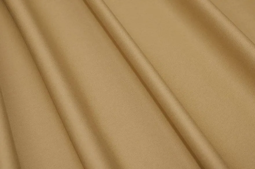 TESSUTO GABARDINE PURO COTONE BEIGE CALDO