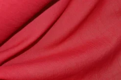TESSUTO GARZA STROPICCIATO PURO COTONE ROSSO