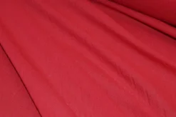 TESSUTO GARZA STROPICCIATO PURO COTONE ROSSO