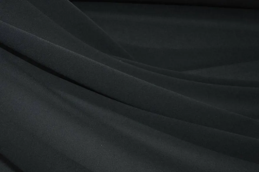 TESSUTO GEORGETTE NERO