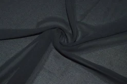 TESSUTO GEORGETTE VISCOSA STRETCH NERO