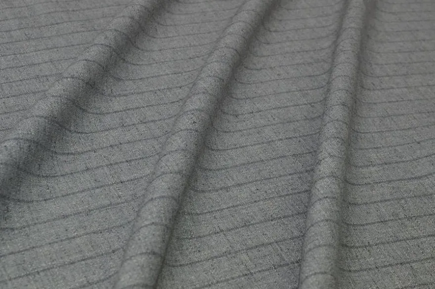 TESSUTO GESSATO STRETCH GRIGIO