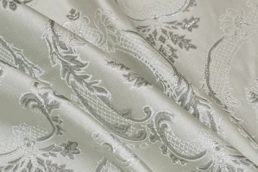 TESSUTO JACQUARD LUREX ARGENTO 4867