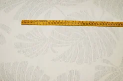 TESSUTO JACQUARD NATURALE FANTASIA PALME