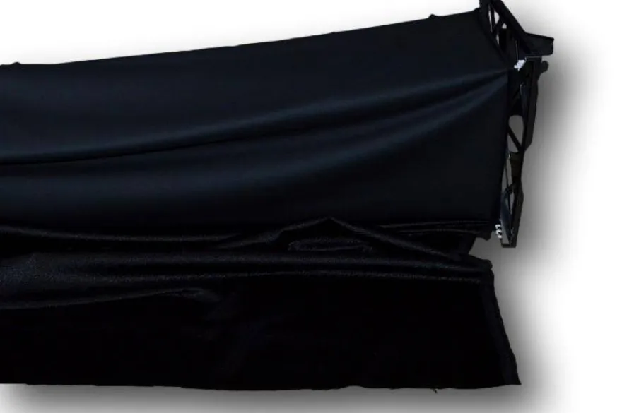 TESSUTO JACQUARD VELLUTO TONO SU TONO NERO