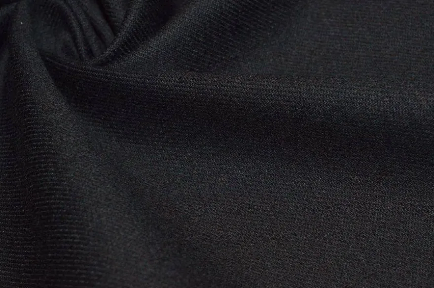 TESSUTO JEANS IN COTONE ELASTICIZZATO NERO