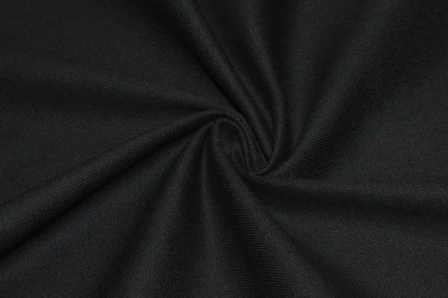 TESSUTO JEANS IN COTONE ELASTICIZZATO NERO