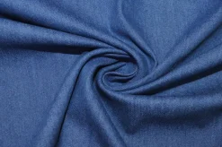 TESSUTO JEANS IN COTONE ELASTICIZZATO AZZURRO