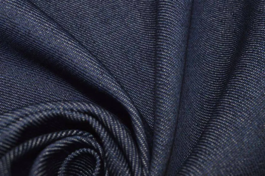 TESSUTO JEANS PURO COTONE BLU 345